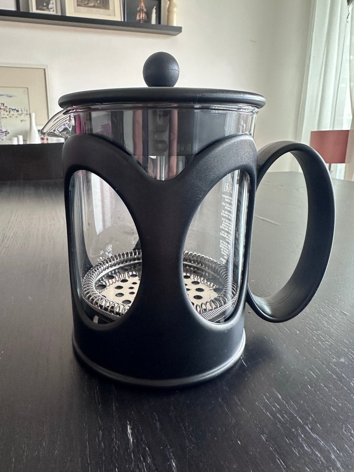 Bodum French Press model Kenya, Bodum, Ophalen of Verzenden, Zo goed als nieuw, Zwart