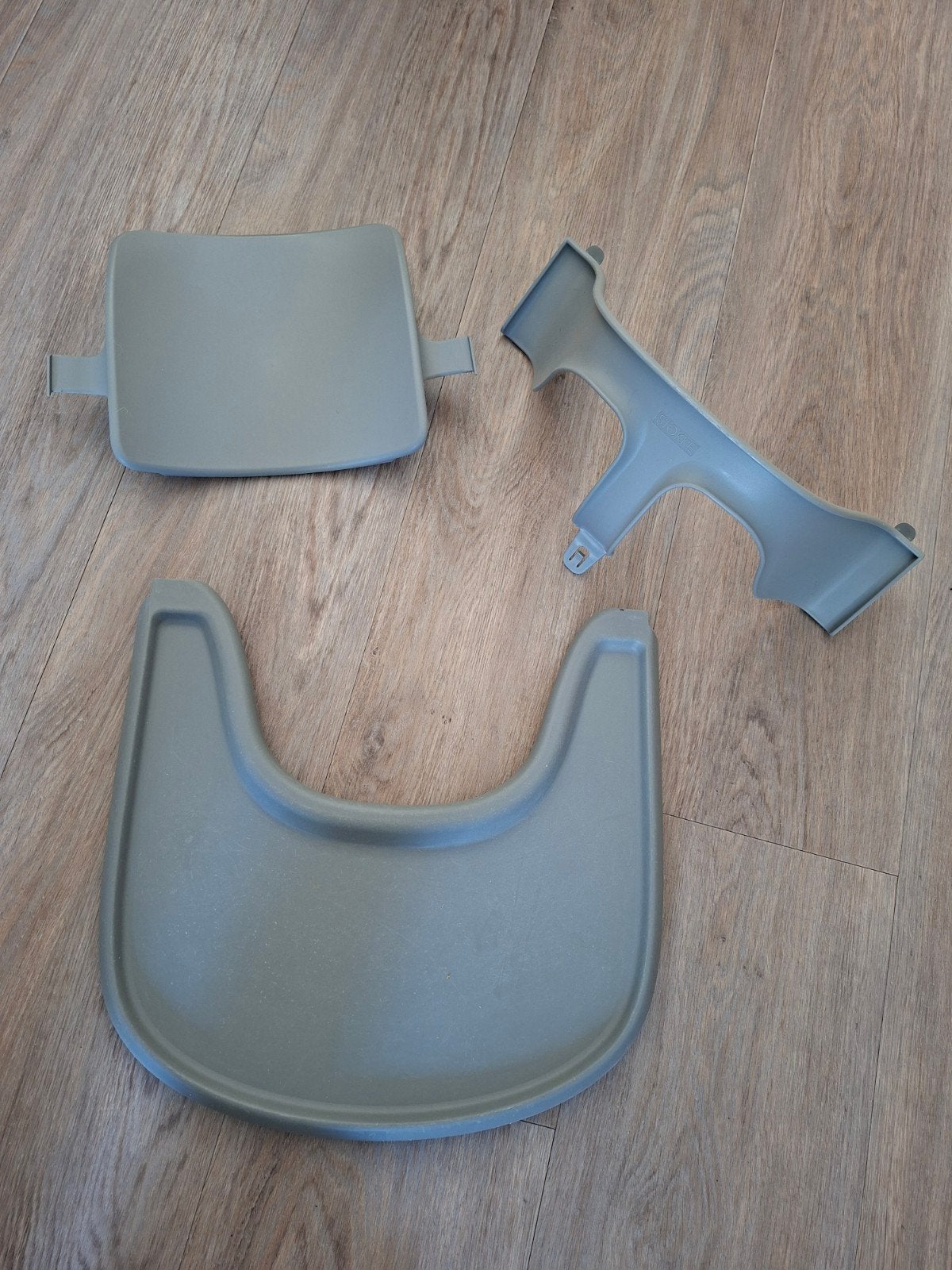 stokke babyset met playtray grijs, Ophalen, Zo goed als nieuw, Meegroeistoel