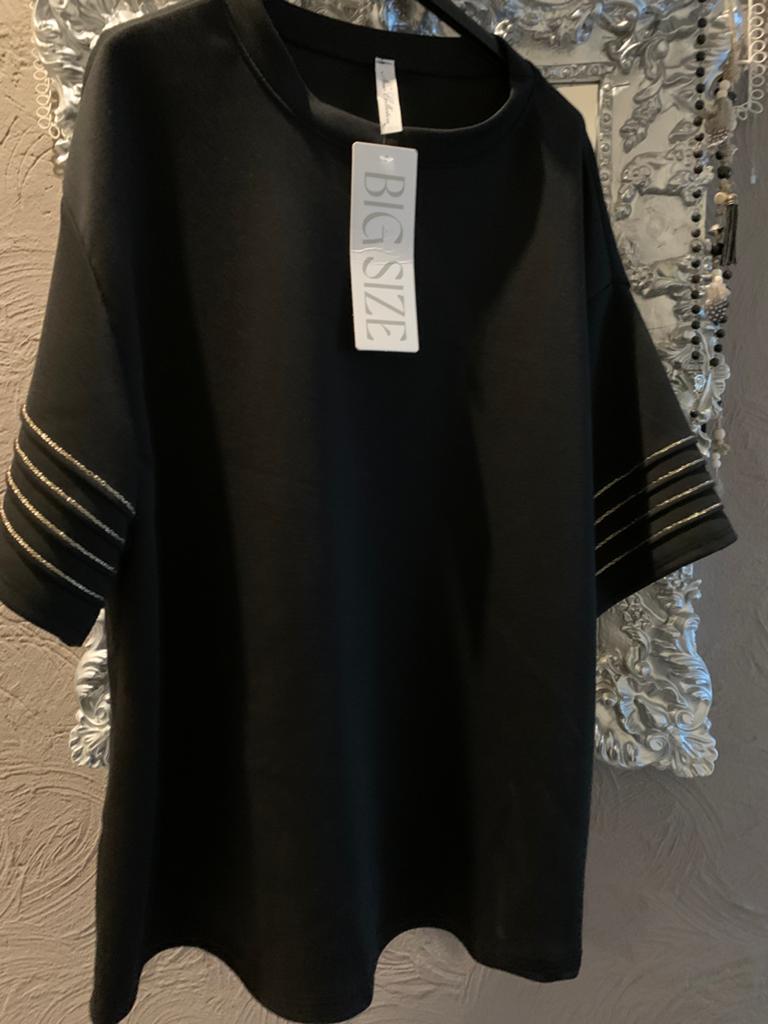 Zwart shirt maat 48/50, Kleding | Dames, Ophalen of Verzenden, Zo goed als nieuw