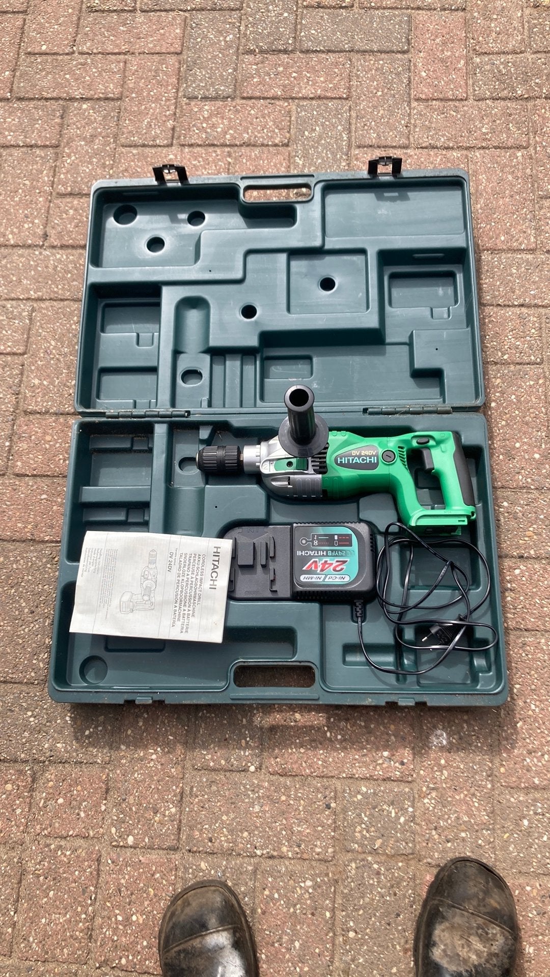 Te koop zgan hitachi accboormachine zonder accu, Ophalen, Zo goed als nieuw, Boormachine