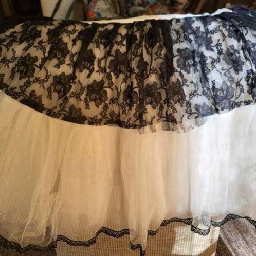 Petticoat, Ophalen of Verzenden, Zo goed als nieuw, Zwart, Boven de knie