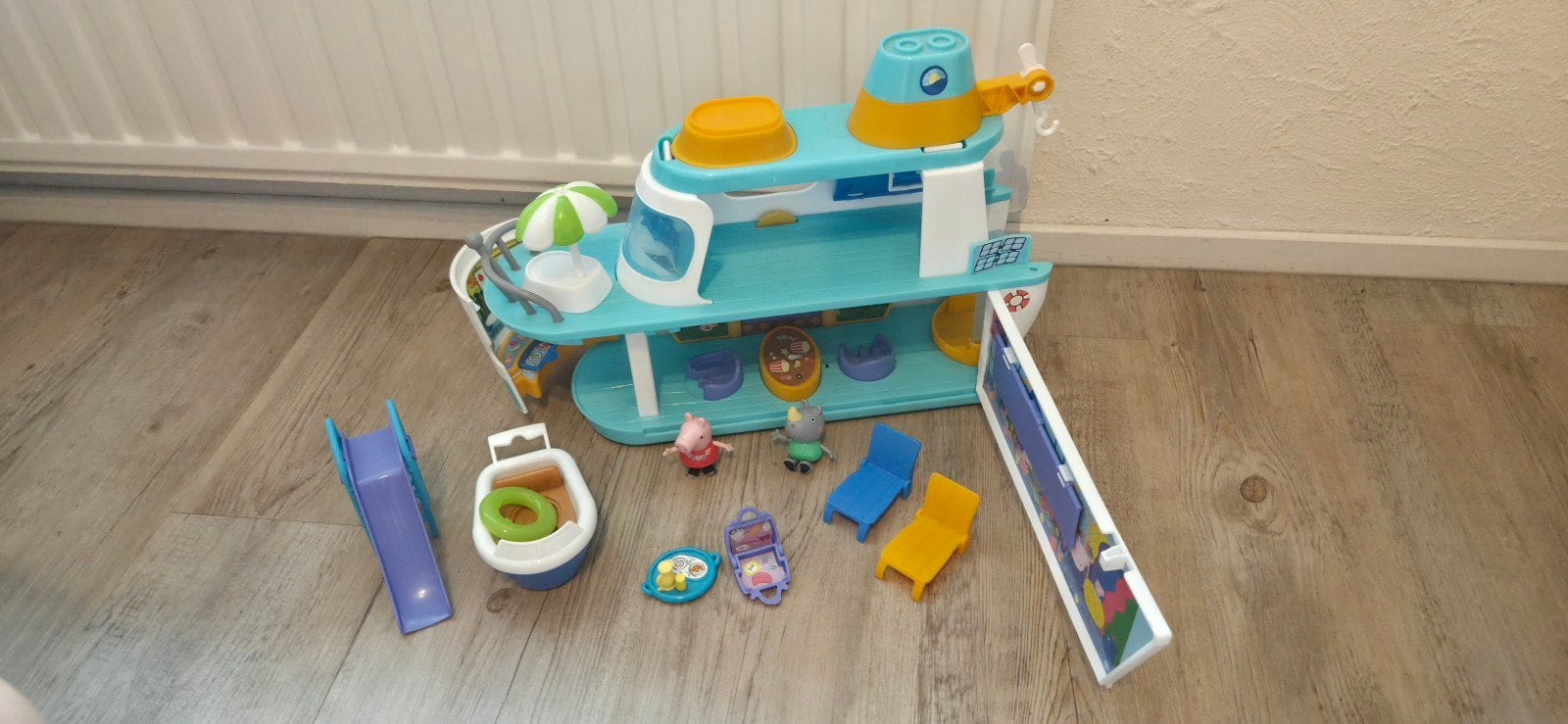 Peppa Pig Boot Speelset met Accessoires, Ophalen, Gebruikt