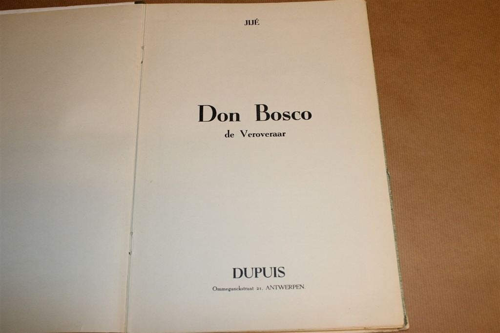 Jijé — Don Bosco de Veroveraar [1952] — Zeldzame 1e Druk, Boeken, Eén stripboek, Ophalen of Verzenden, Gelezen