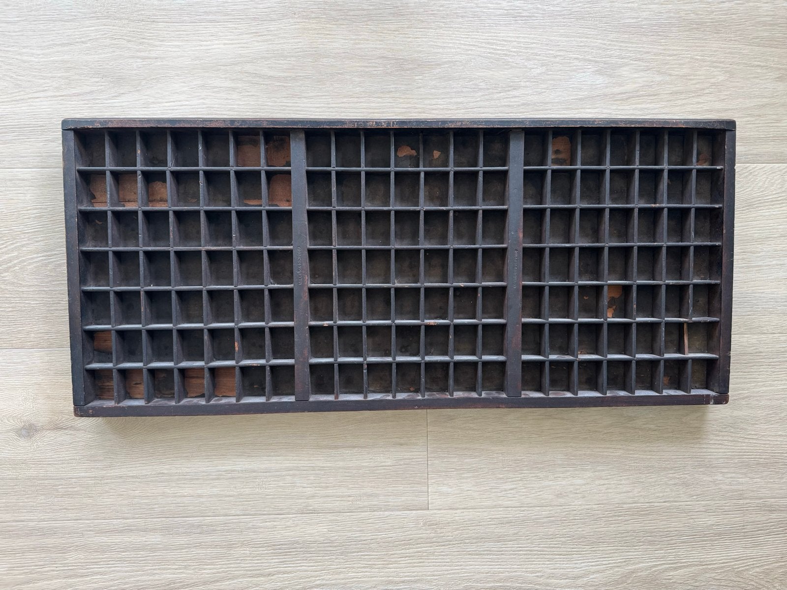 Vintage letterbak / zetkast - Hout - Decoratief, Ophalen