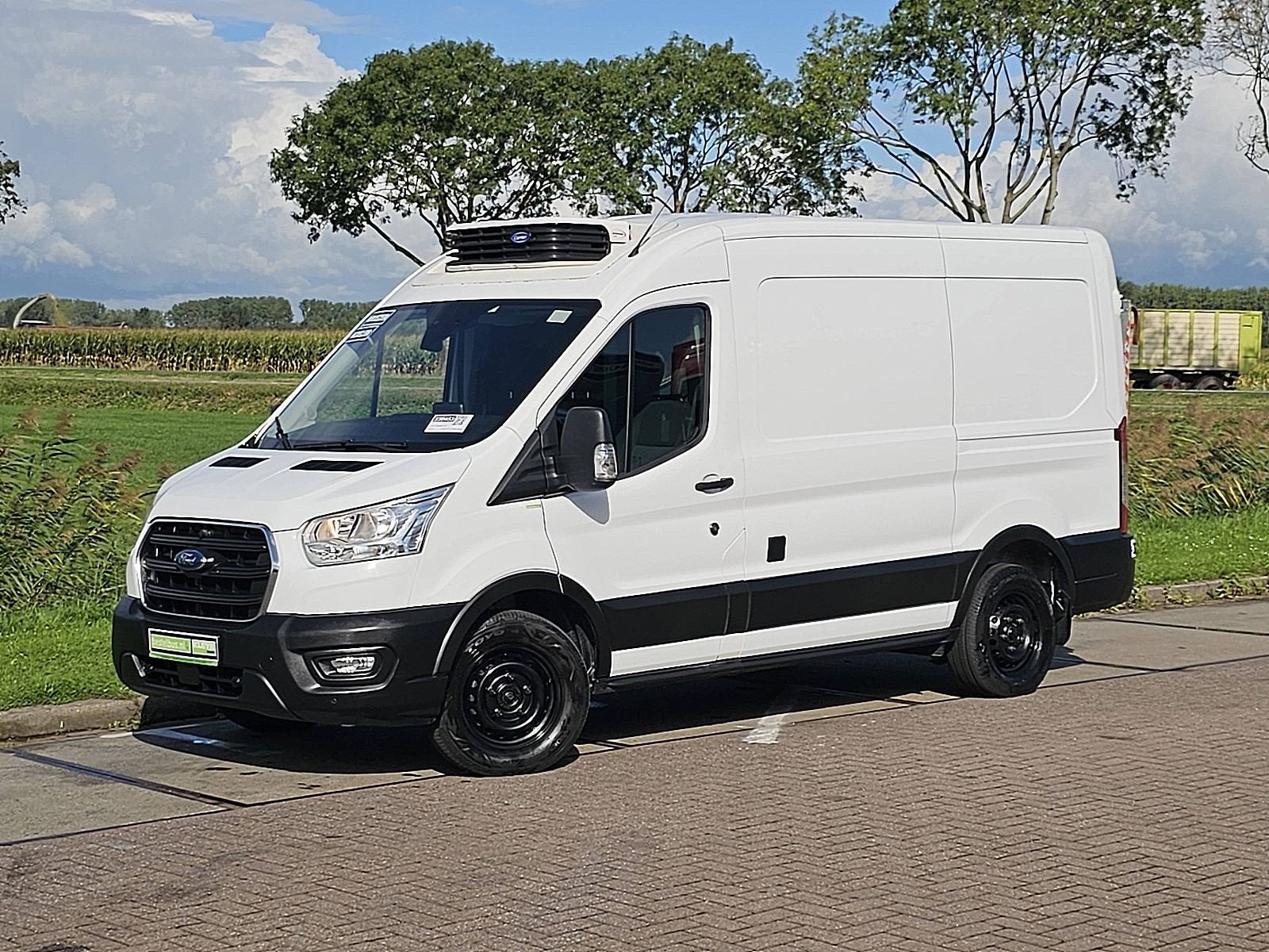 FORD TRANSIT 2.0 l2h2 koelwagen klep!, Auto's, Gebruikt, Euro 6, 129 pk, Wit