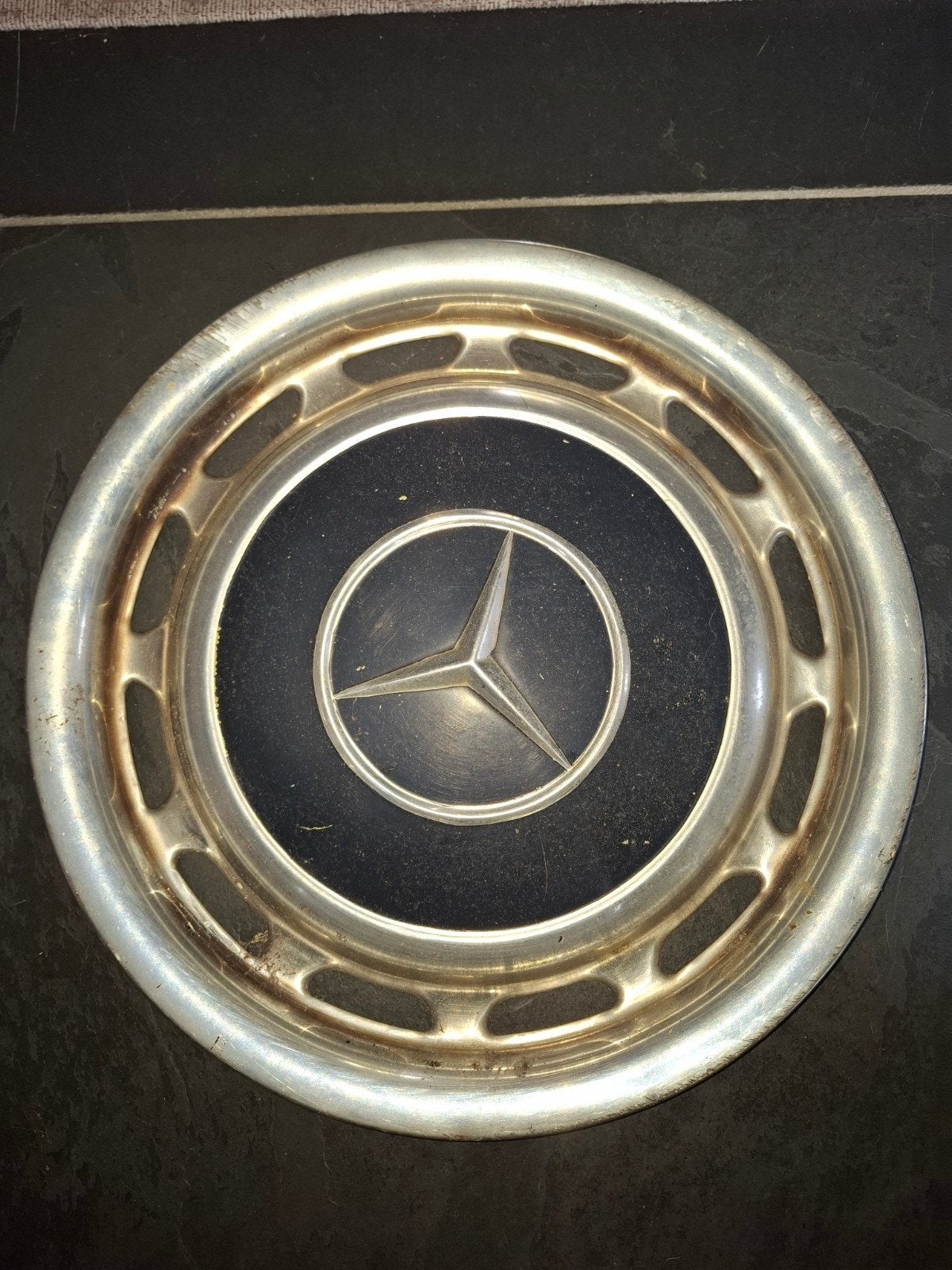 Mercedes wieldop W123 blauw, Auto diversen, Wieldoppen, Ophalen of Verzenden