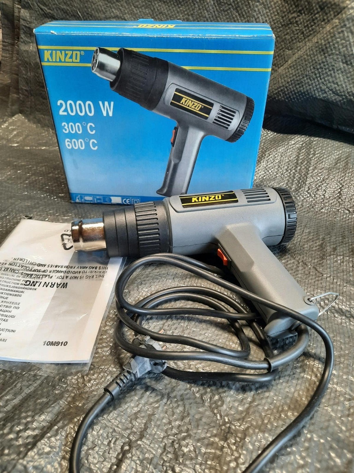 Heteluchtpistool Kinzo 2000W, Ophalen, Zo goed als nieuw