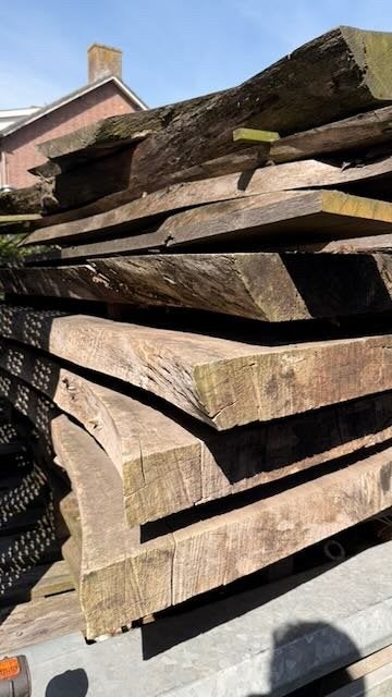 Houten schaaldelen/planken voor de creatieve houtbewerker, Doe-het-zelf en Verbouw, Hout en Planken, Ophalen, 25 tot 50 mm, 200 tot 250 cm