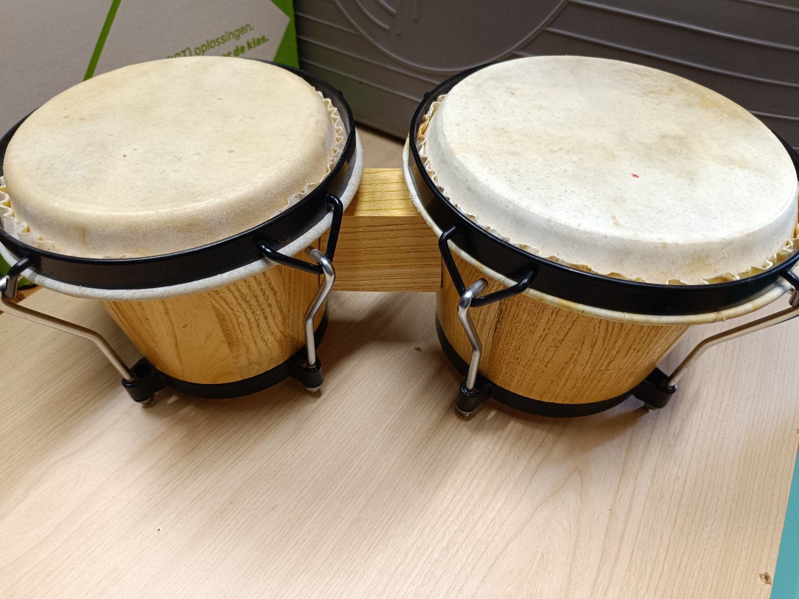 bongo hout nette staat, Muziek en Instrumenten, Gebruikt, Ophalen of Verzenden, A, Trommel