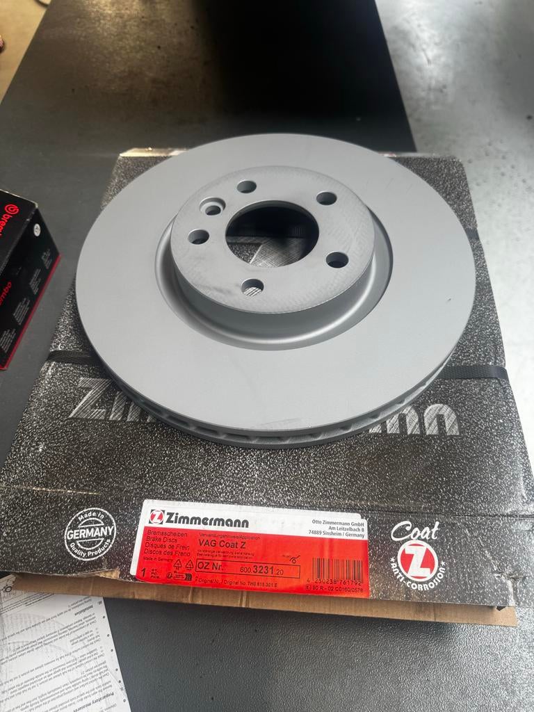 Setje nieuwe Zimmermann remschijven VW Transporter T5 333mm, Ophalen of Verzenden, Nieuw, Volkswagen