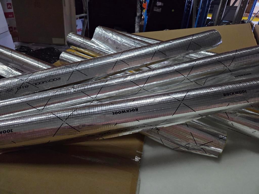 12 stuks Rockwool buisisolatie 42-30 nieuw in doos, Ophalen of Verzenden, Nieuw, Steenwol, 15 m² of meer