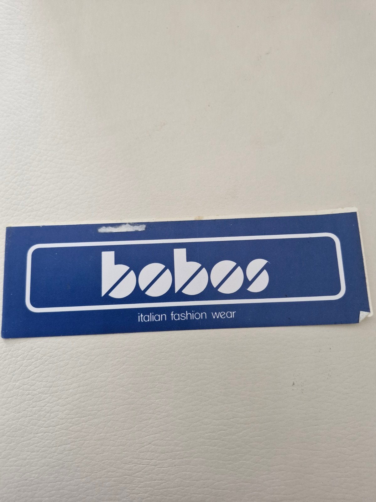10075 Bobos Italian Fashion Wear Sticker, Ophalen of Verzenden, Gebruikt, Merk