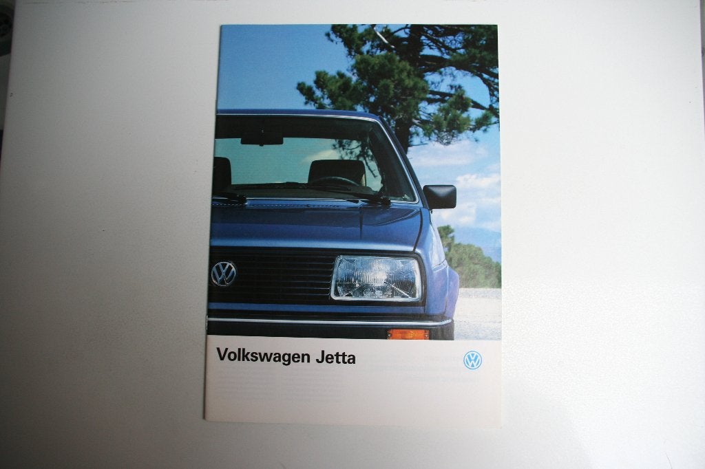Folder Volkswagen Jetta (08-1986) (101), Ophalen of Verzenden, Nieuw, Volkswagen