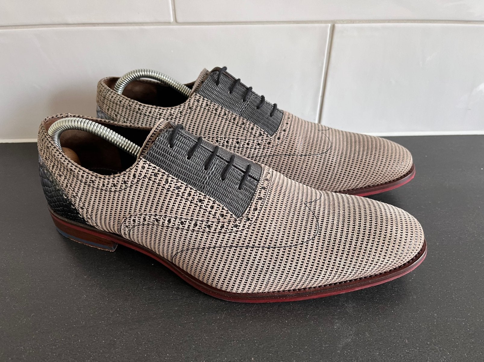 Floris van Bommel herenschoenen maat 9.5 / 43.5, Floris van Bommel, Overige kleuren, Floris van Bommel, Ophalen of Verzenden