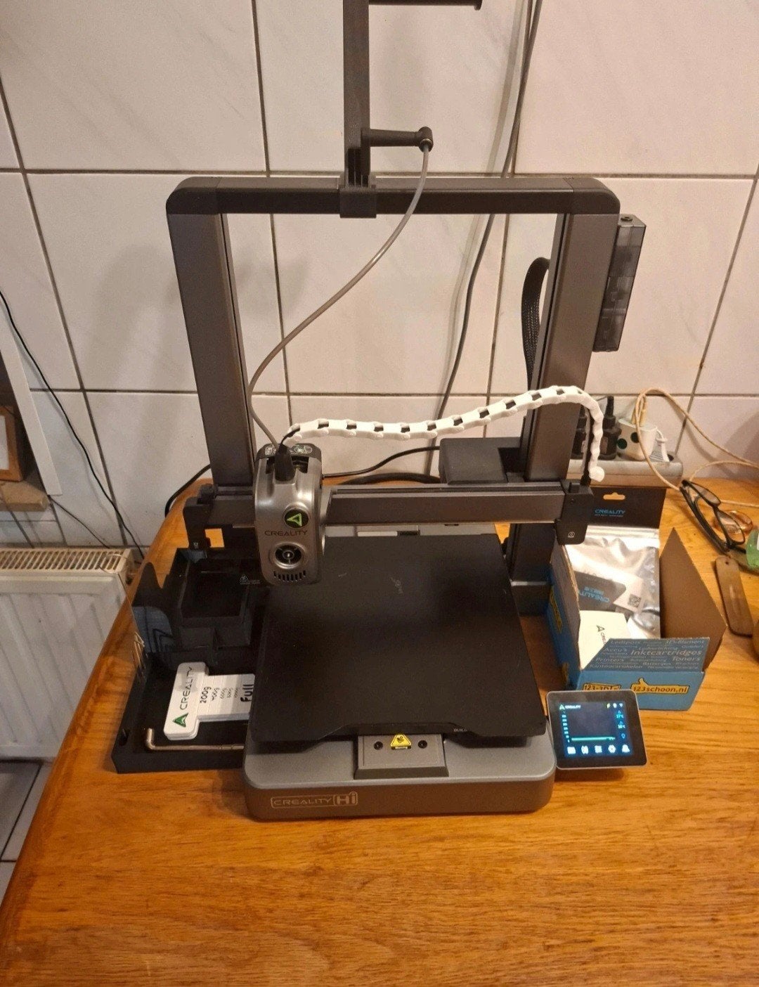 Creality Hi 3D Printer + 2 Extruders en Extra Onderdelen, Gebruikt, Ingebouwde Wi-Fi, Ophalen of Verzenden, Filament