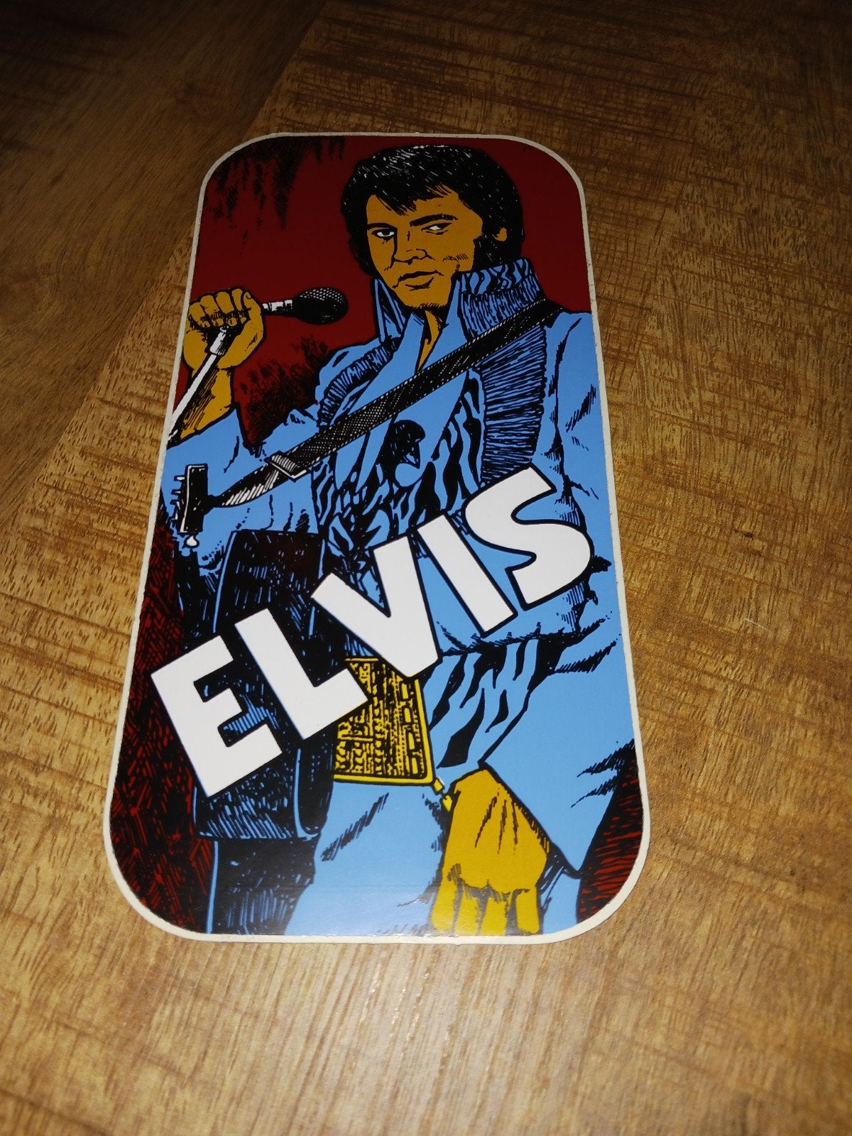 Elvis Presley Stickers en Plaat, Ophalen of Verzenden, Gebruikt, Film, Tv of Omroep