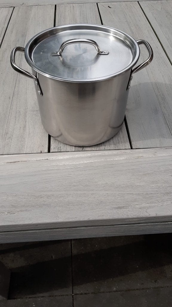 RVS pan, Ophalen of Verzenden, Zo goed als nieuw, Rvs, Kookpan