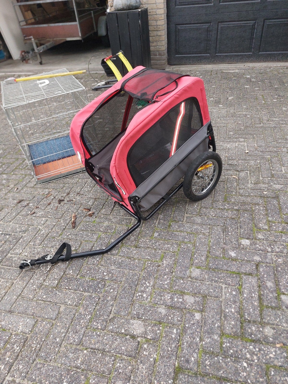 Hondenfietskar - Ideaal voor uw trouwe viervoeter, Minder dan 20 kg, Ophalen of Verzenden, Zo goed als nieuw, Hondenkar
