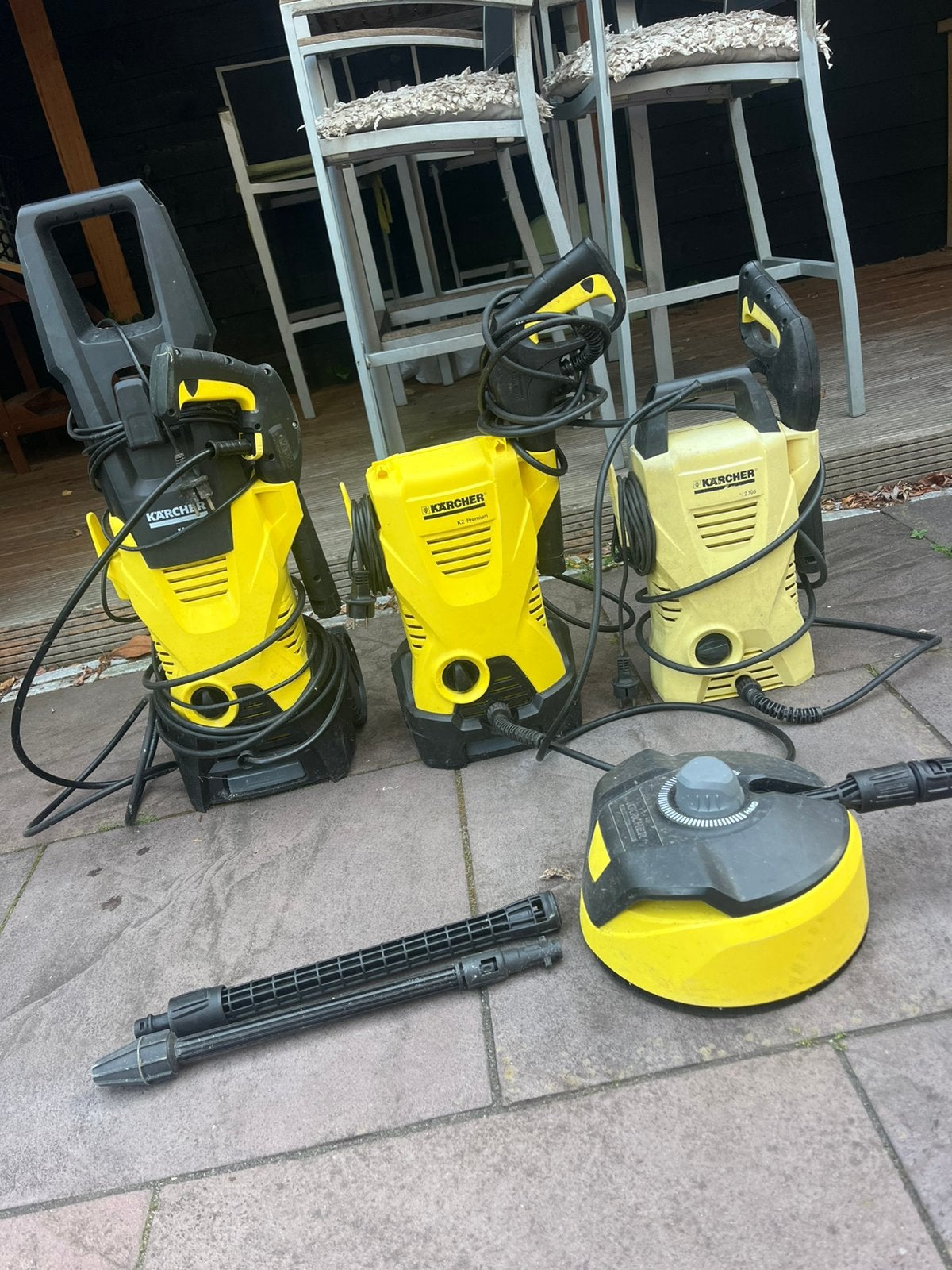 Te koop: 3 Kärcher hogedrukreinigers + accessoires, Ophalen, Zo goed als nieuw, Elektrisch