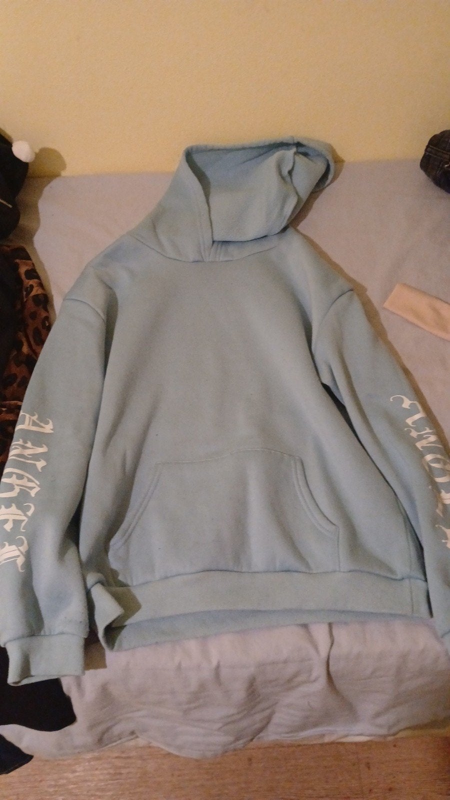 Shein hoodie met vleugels - Maat S, Kleding | Dames, Truien en Vesten, Ophalen, Blauw, Zo goed als nieuw, Maat 36 (S)