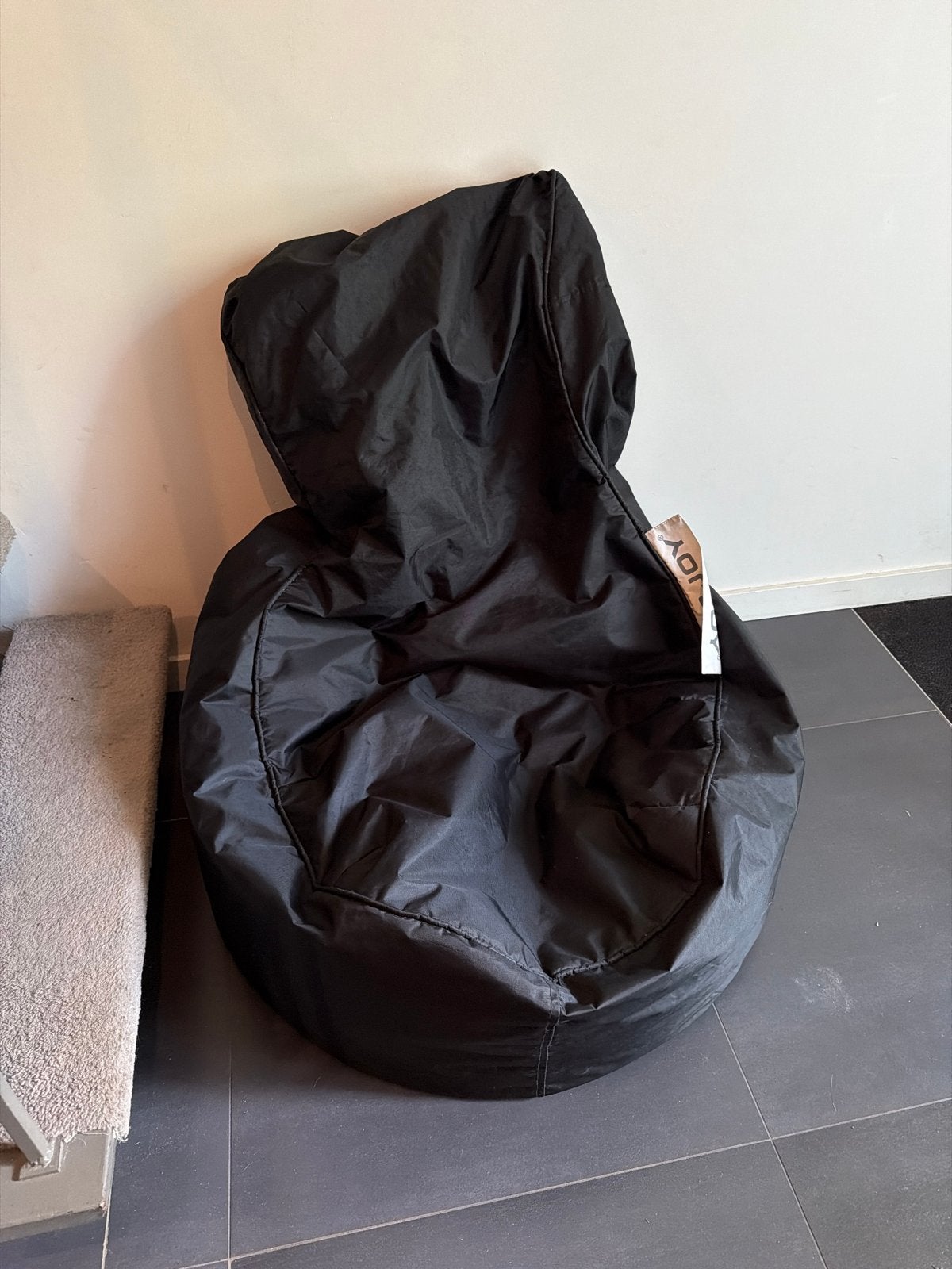 Sit&Joy Zitzak Zwart, Huis en Inrichting, Zitzakken, Ophalen, Gebruikt, Zwart, Zitzak