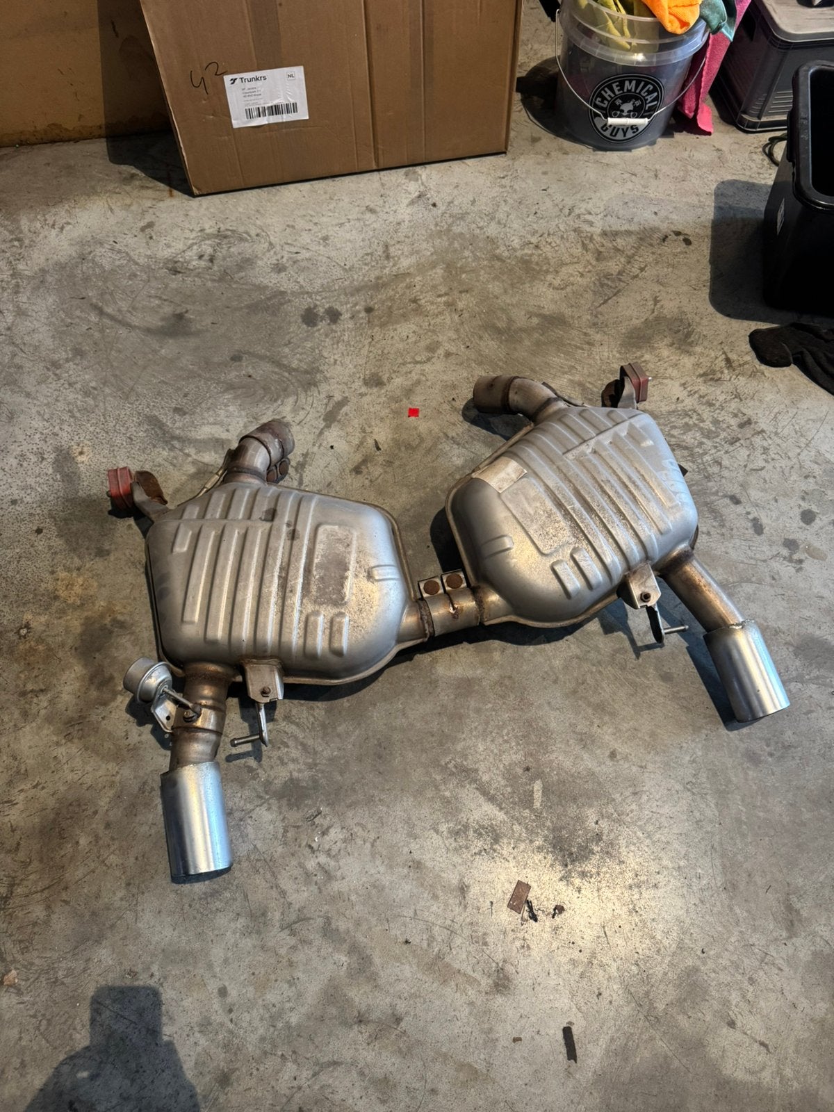 Originele BMW 335i E91 uitlaat demper, Ophalen, BMW