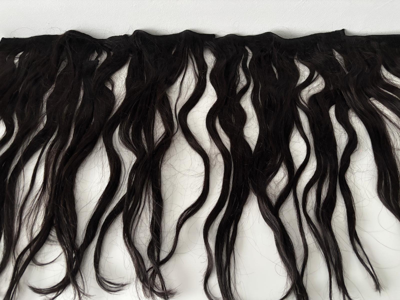 100% real human hair 207 gram 4 banen met 2 zijstukjes, Ophalen, Nieuw, Pruik of Haarverlenging