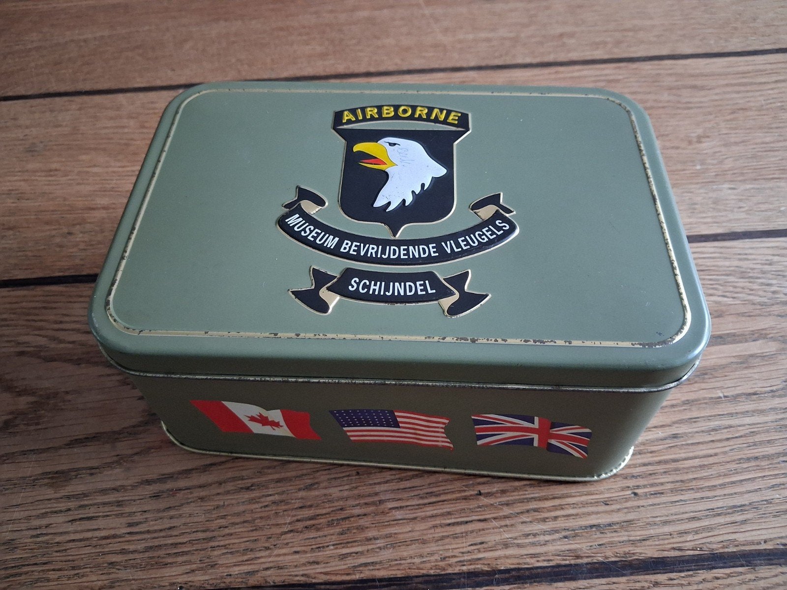 airborne blik slag om arnhem Oosterbeek schijndel, Verzamelen, Militaria | Algemeen, Ophalen of Verzenden, Landmacht, Nederland