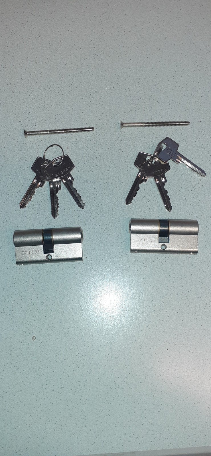 2x Cilinderslot 30-30 - Safe & Secure S2 Knopcilinder, Ophalen of Verzenden, Nieuw, Koper of Messing, Slot
