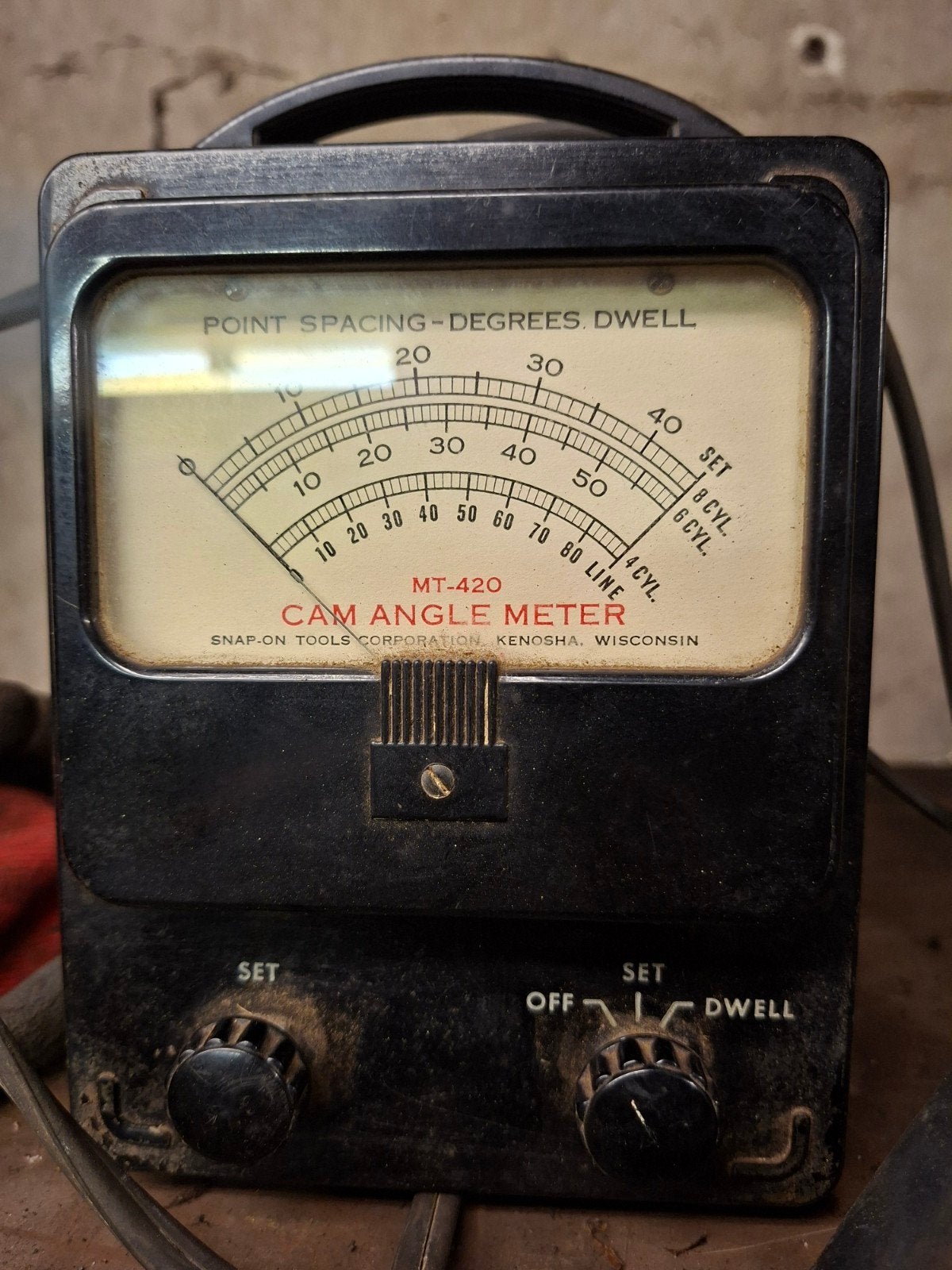 Vintage Snap-on MT-420 Cam Angle Meter - Zeldzaam!, Ophalen of Verzenden, Gebruikt