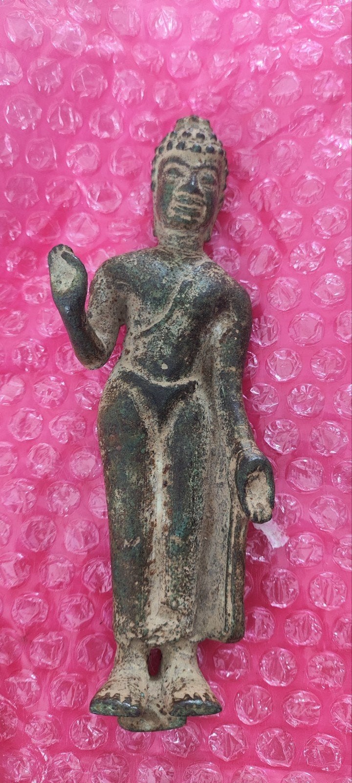 Antiek Authentiek Bronzen Boeddha Beeld, Antiek en Kunst, Kunst | Beelden en Houtsnijwerken, Beeld, Brons, Religie, Minder dan 20 cm