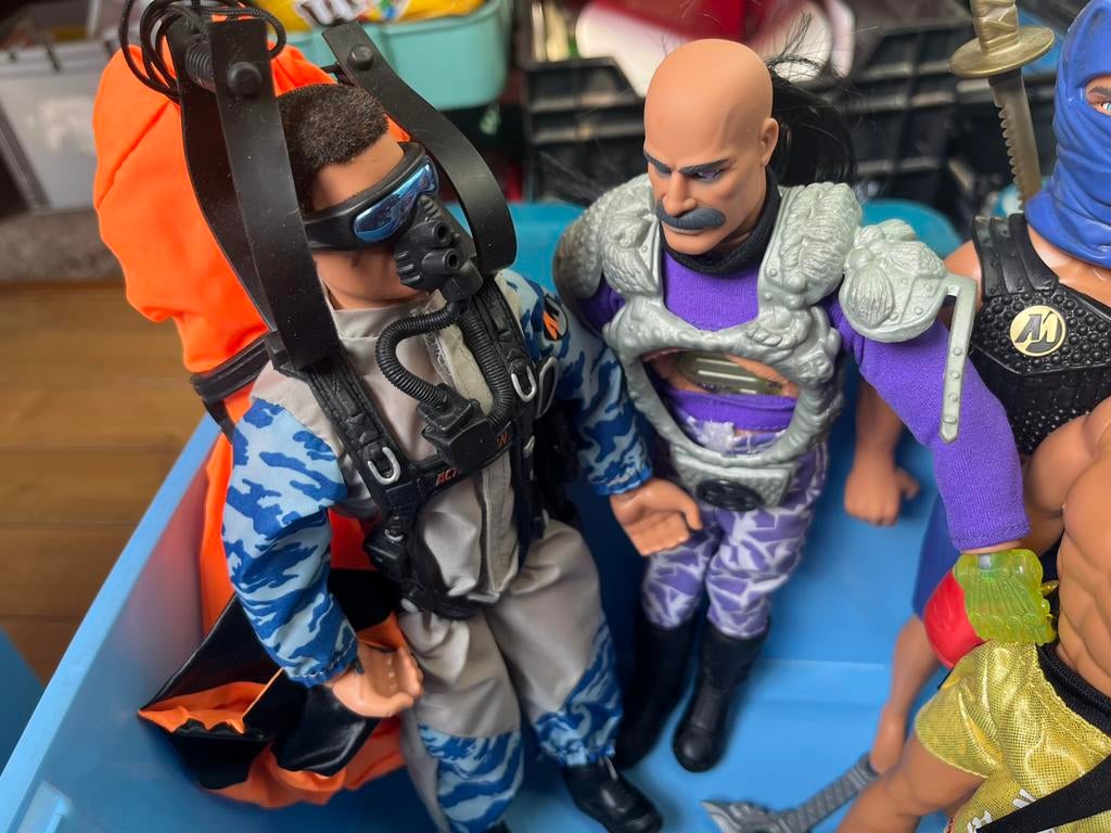 Vintage Action Men poppen actie figuren set van 5 stuks, Ophalen, Gebruikt