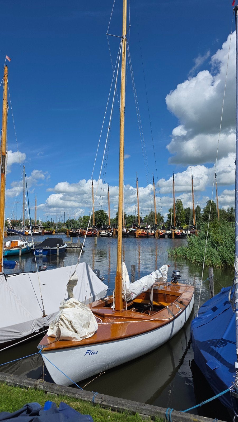 Flytour zeilboot, Watersport en Boten, Open zeilboten, Gebruikt, Polyester, Ophalen
