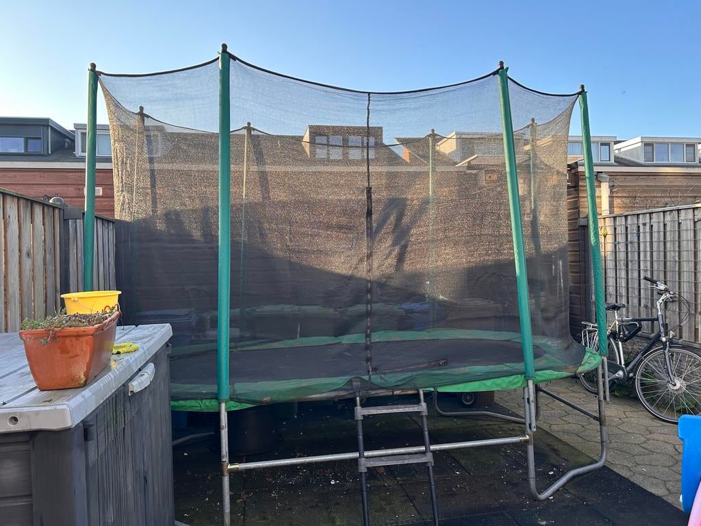 Game on Sport Trampoline Megajump Set - 366x183 cm, Ophalen, Gebruikt