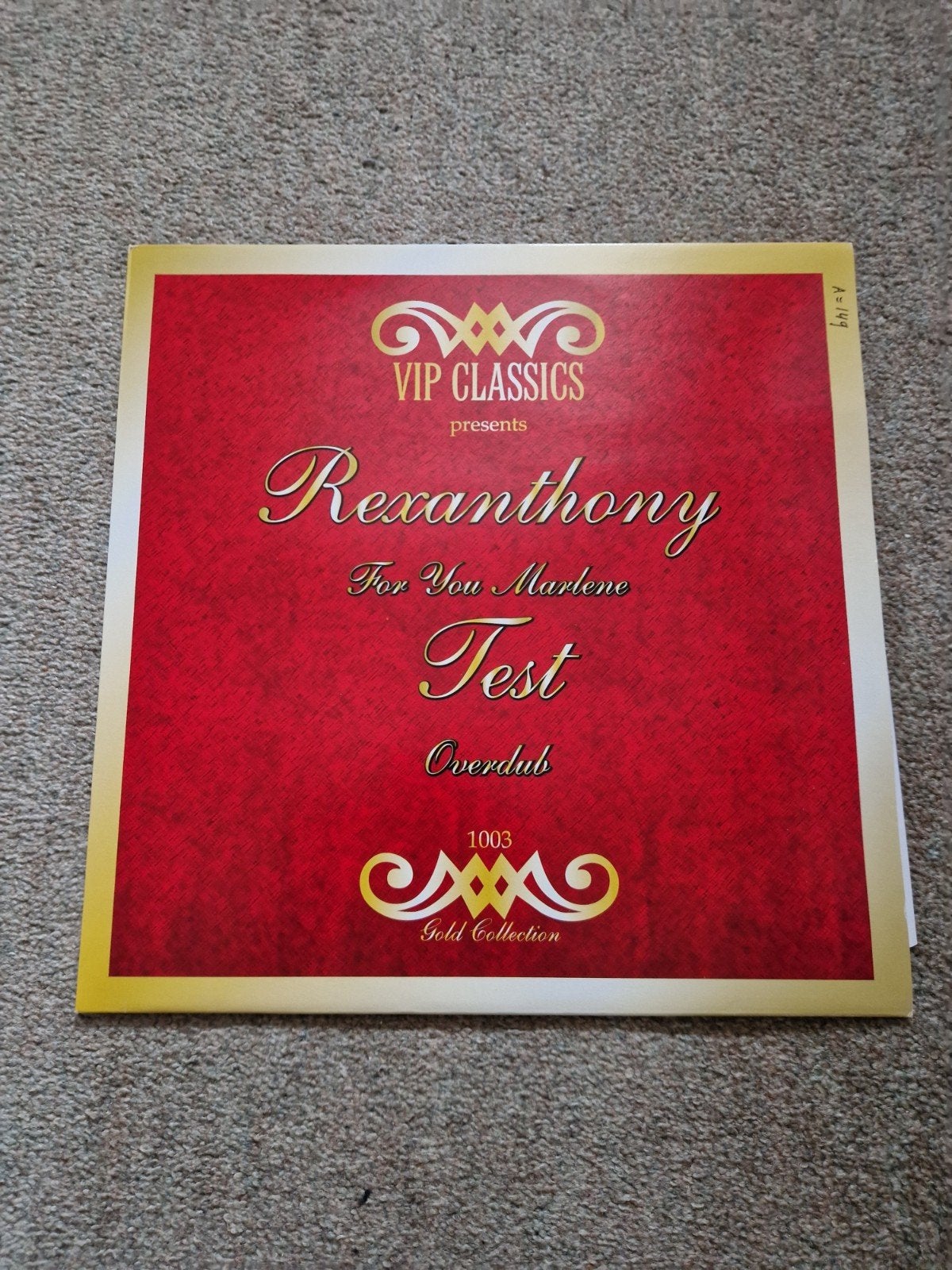 Rexanthony - For You Marlene / Test / Overdub (VIP Classics), Cd's en Dvd's, Vinyl | Pop, Gebruikt, 12 inch, Ophalen