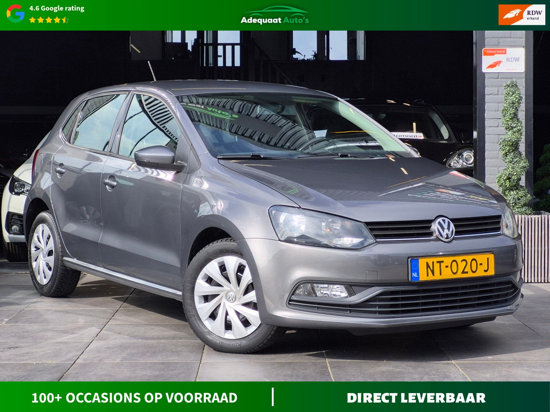 Volkswagen Polo 1.0 Comfortline|Cruise|Airco|Bluetooth|APK, Auto's, Stof, Met garantie (alle), Bedrijf, Handgeschakeld