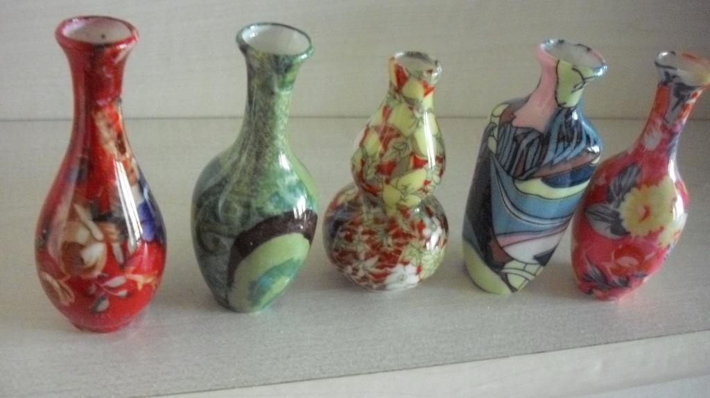 5 Chinese Vaasjes, Antiek en Kunst, Ophalen of Verzenden