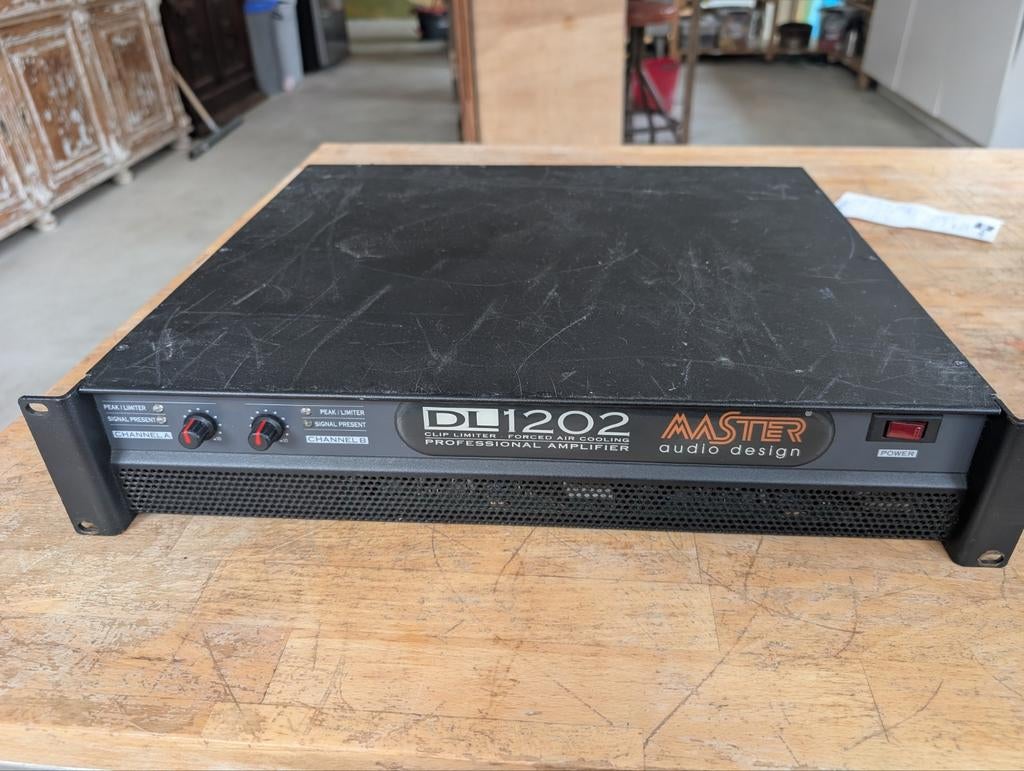 Master Audio DL1202 PA Versterker - Gebruikt, Goede Staat, Ophalen of Verzenden, Gebruikt