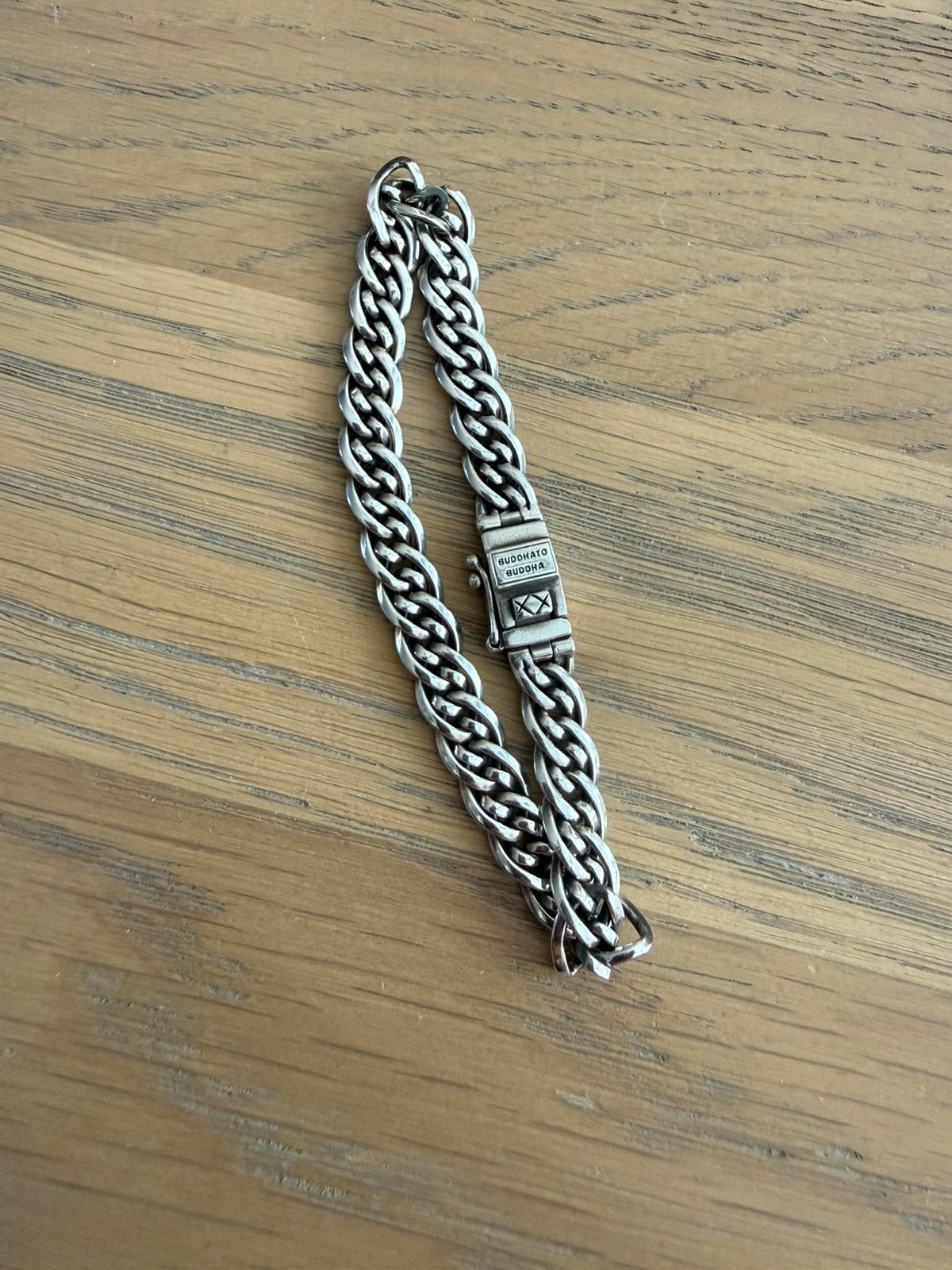 Buddha to buddha armband nathalie mini, Sieraden, Tassen en Uiterlijk, Armbanden, Ophalen, Zo goed als nieuw, Zilver