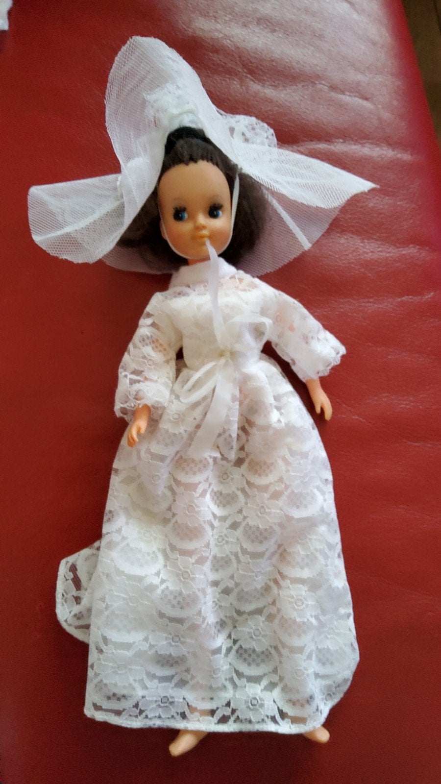 Vintage Barbie Sindy Fleur Tienerpop in trouwjurk en sluier, Verzamelen, Ophalen of Verzenden