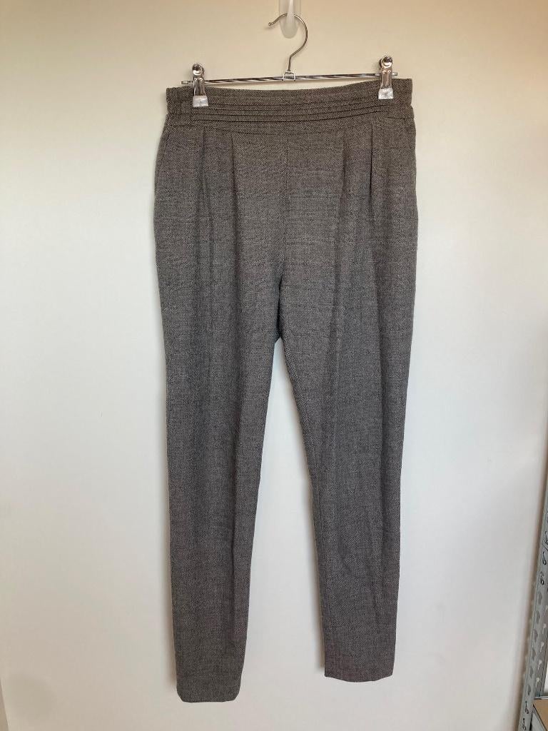 Ruby Tuesday pull on chino pantalon grijs gemêleerd wol 0/34, Ruby Tuesday, Ophalen of Verzenden, Zo goed als nieuw, Maat 34 (XS) of kleiner