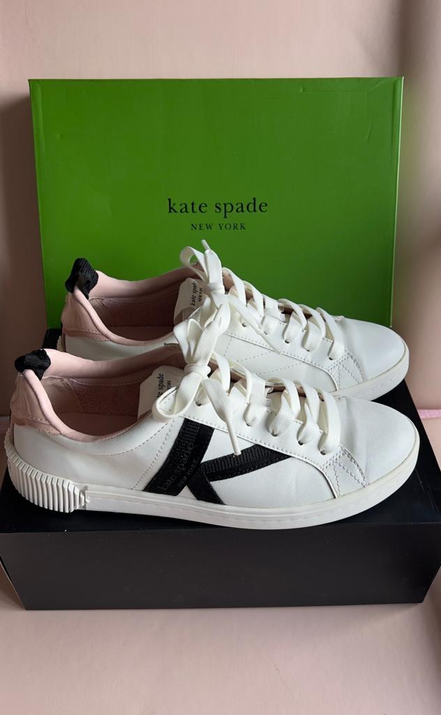 Kate Spade New York sneakers wit roze maat 39, Wit, Ophalen of Verzenden, Sneakers of Gympen, Zo goed als nieuw