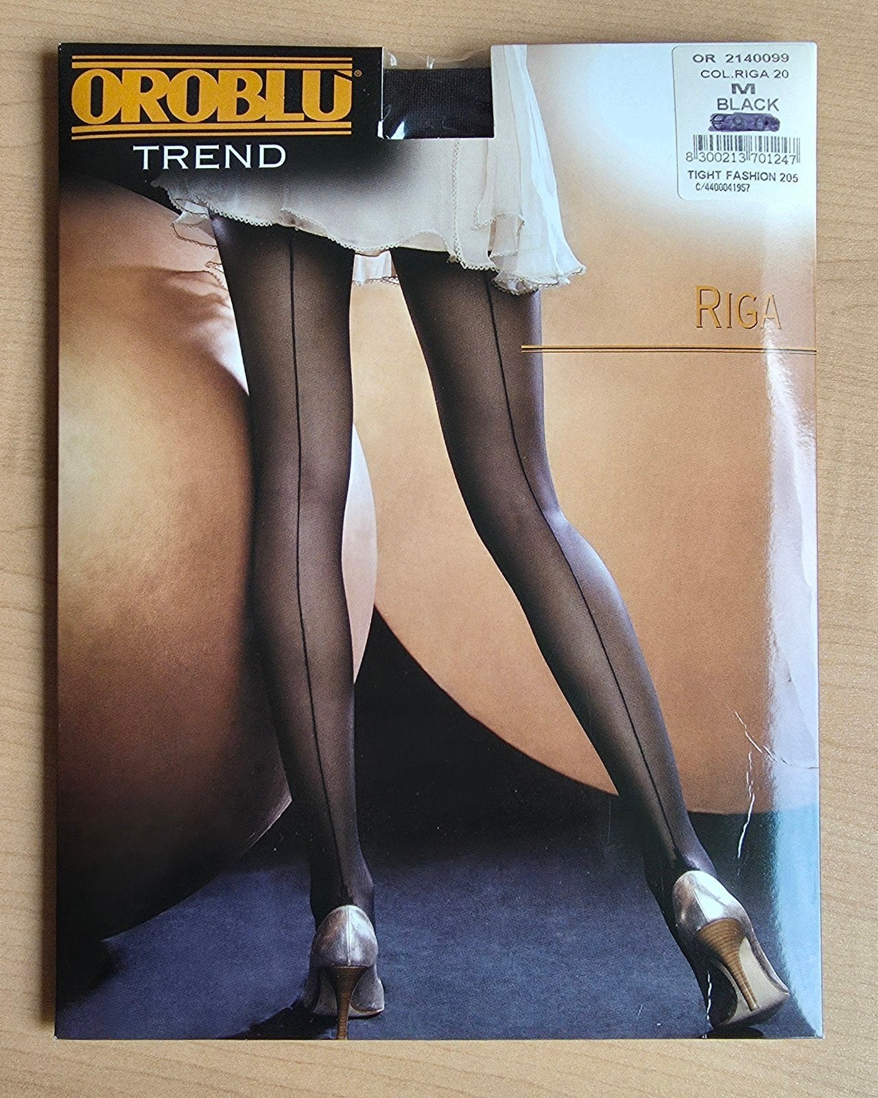 Oroblu Trend Riga Panty - Zwart - Maat M, Verzenden, Zwart, Nieuw, Maat 40/42 (M)