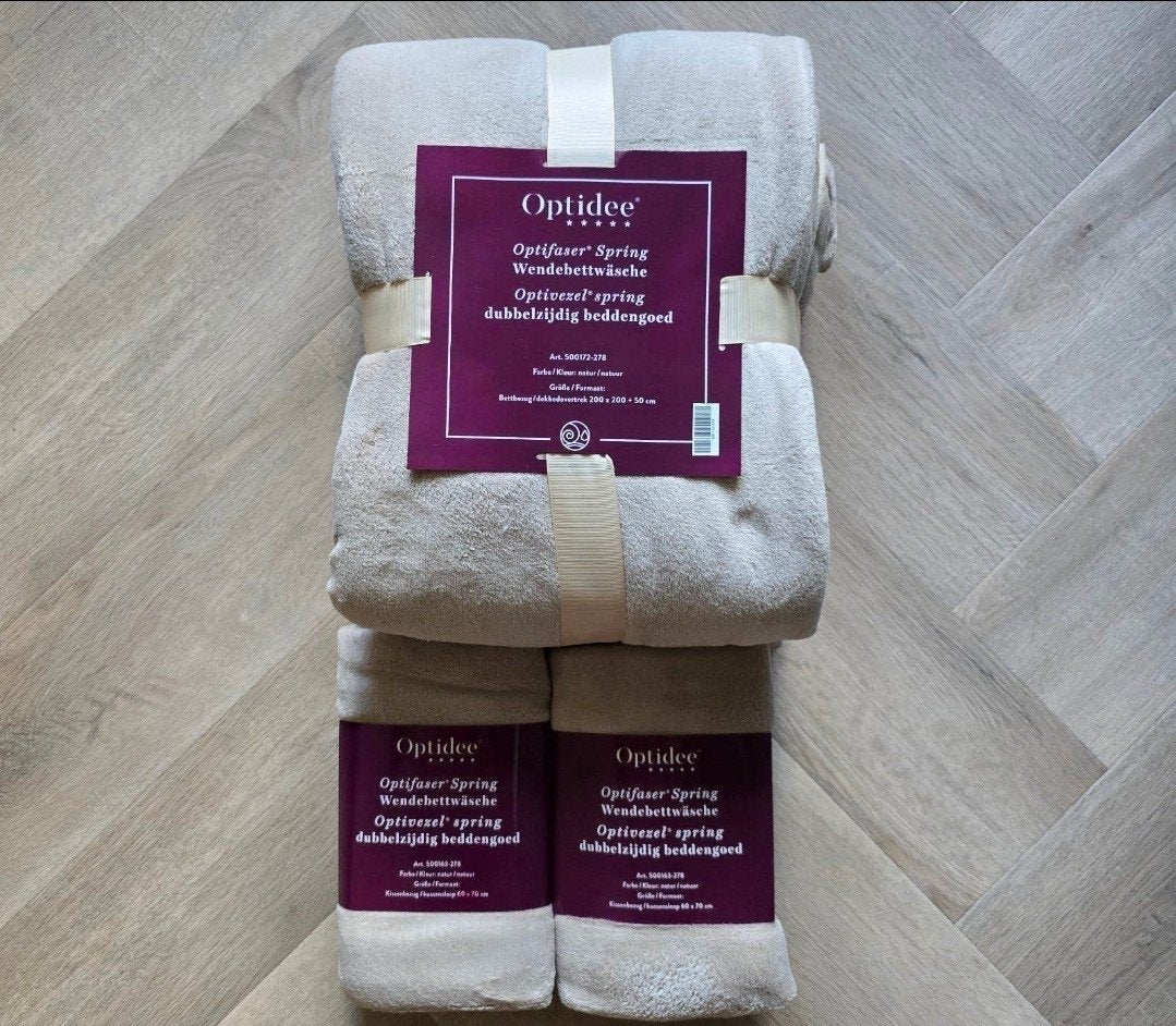 Optidee Spring BeddengoedSET 200x200 en 2x 60, Ophalen of Verzenden, Nieuw