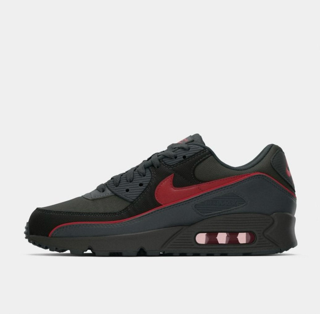 Nike Air Max 90 ‘Iron Grey University Red’ - maat 45, Product.Safety.ENEA@nike.com, Zwart, Nike, Nieuw