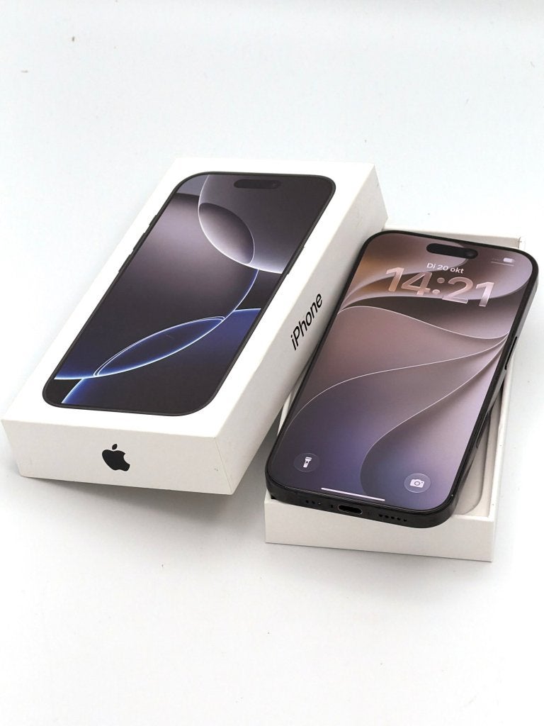 Prachtige iPhone 16 Pro Black 128GB, 91% batterijconditie!, Telecommunicatie, IPhone 16 Pro, Apple, ., Zwart