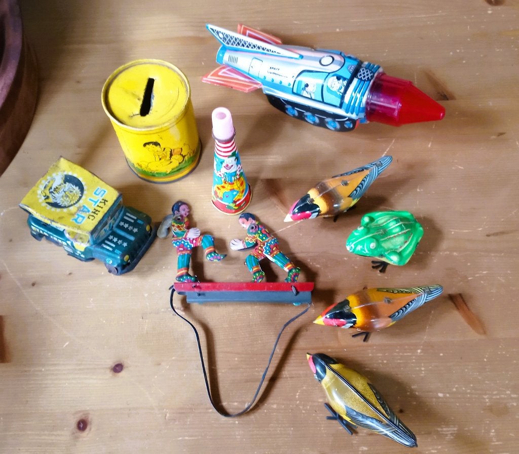 Lotje blikken speelgoed, Antiek en Kunst, Antiek | Speelgoed, Ophalen of Verzenden