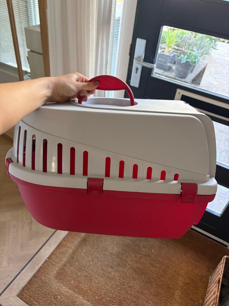 Katten transport box, Ophalen
