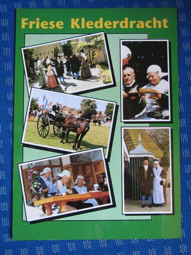 Ansichtkaart Friese klederdracht, Ophalen of Verzenden, Ongelopen, Friesland
