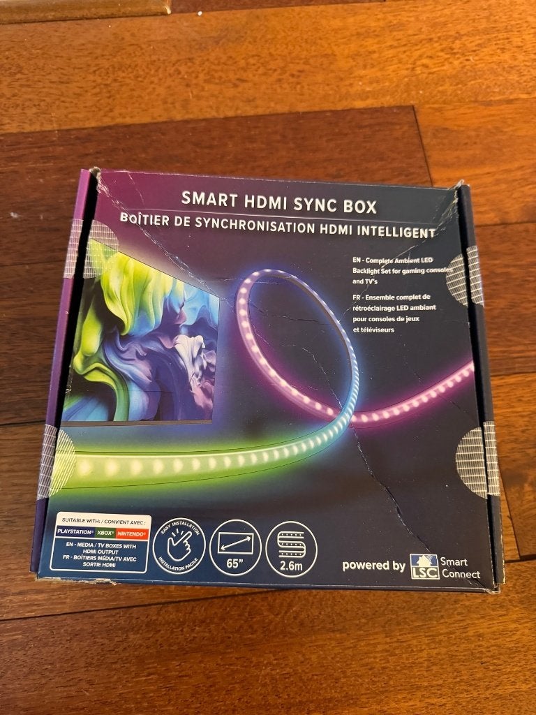 LSC Smart Connect HDMI Sync Box met LED strip voor tv, Verzenden, Gebruikt